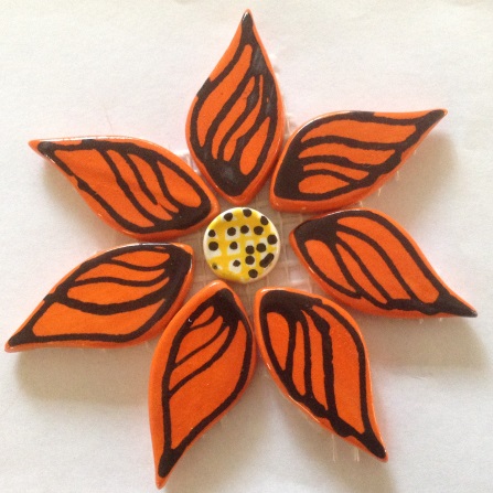 121flower-on-mesh-110mm-orange