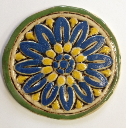 535-flower-tile-blue-and-yellow