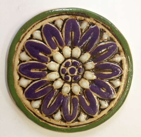 535--flower-tile--purple-and-white