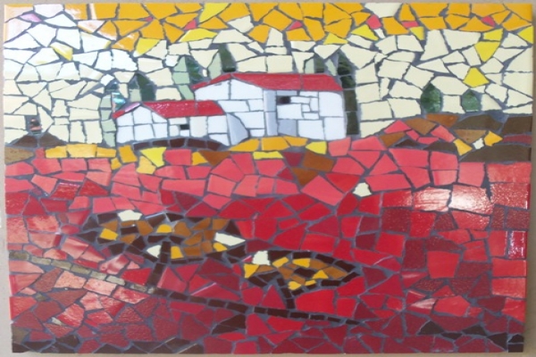 Landscape mosaic with ceramic tiles, Trunell Vanderbijlpark - 18 ... Landscape mosaic with ceramic tiles, Trunell Vanderbijlpark - 18 ...